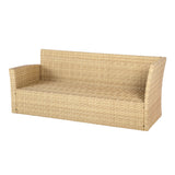 St. Tropez - Garden Corner Sofa with Rising Table - Brown/Natural - 6 Seats
