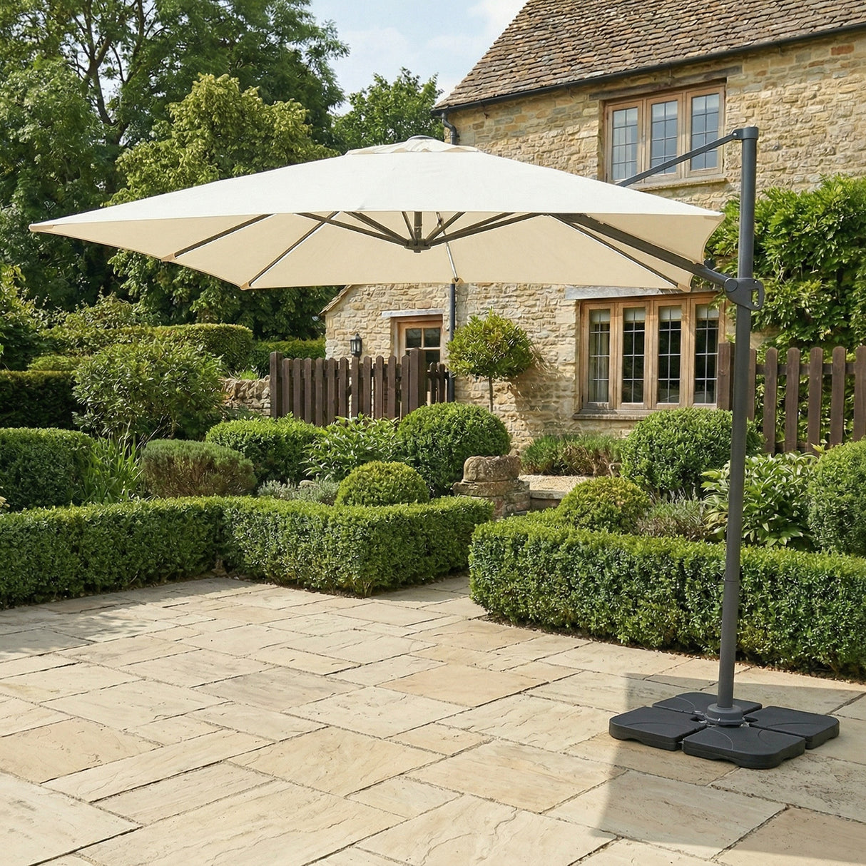 Syros Parasol 2.5m with LED Lamps