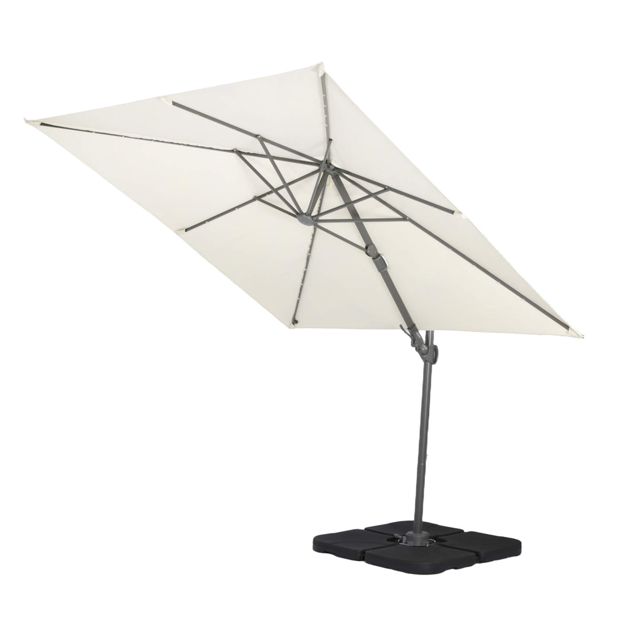 Syros Parasol 2.5m with LED Lamps