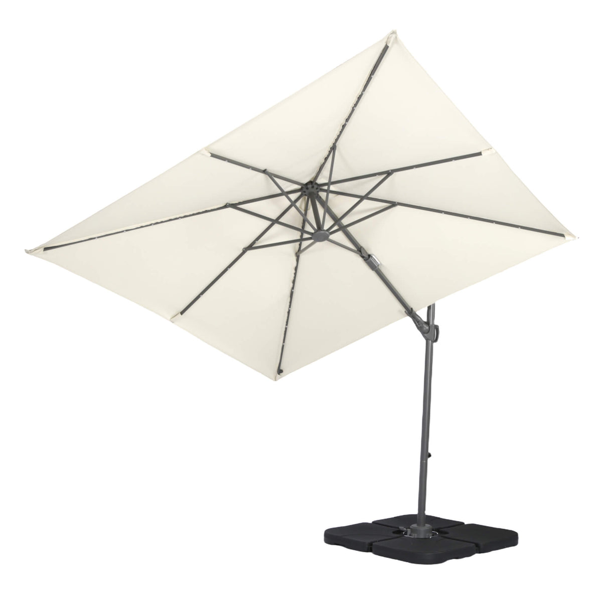 Syros Parasol 2.5m with LED Lamps