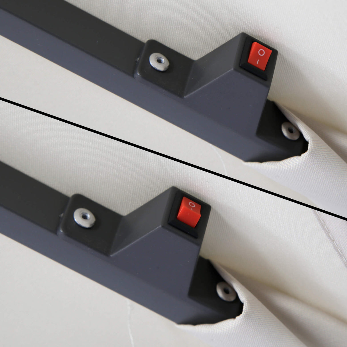 Syros Parasol 2.5m with LED Lamps