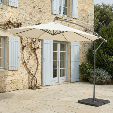 SYROS - Parasol 3m with LED Lamps