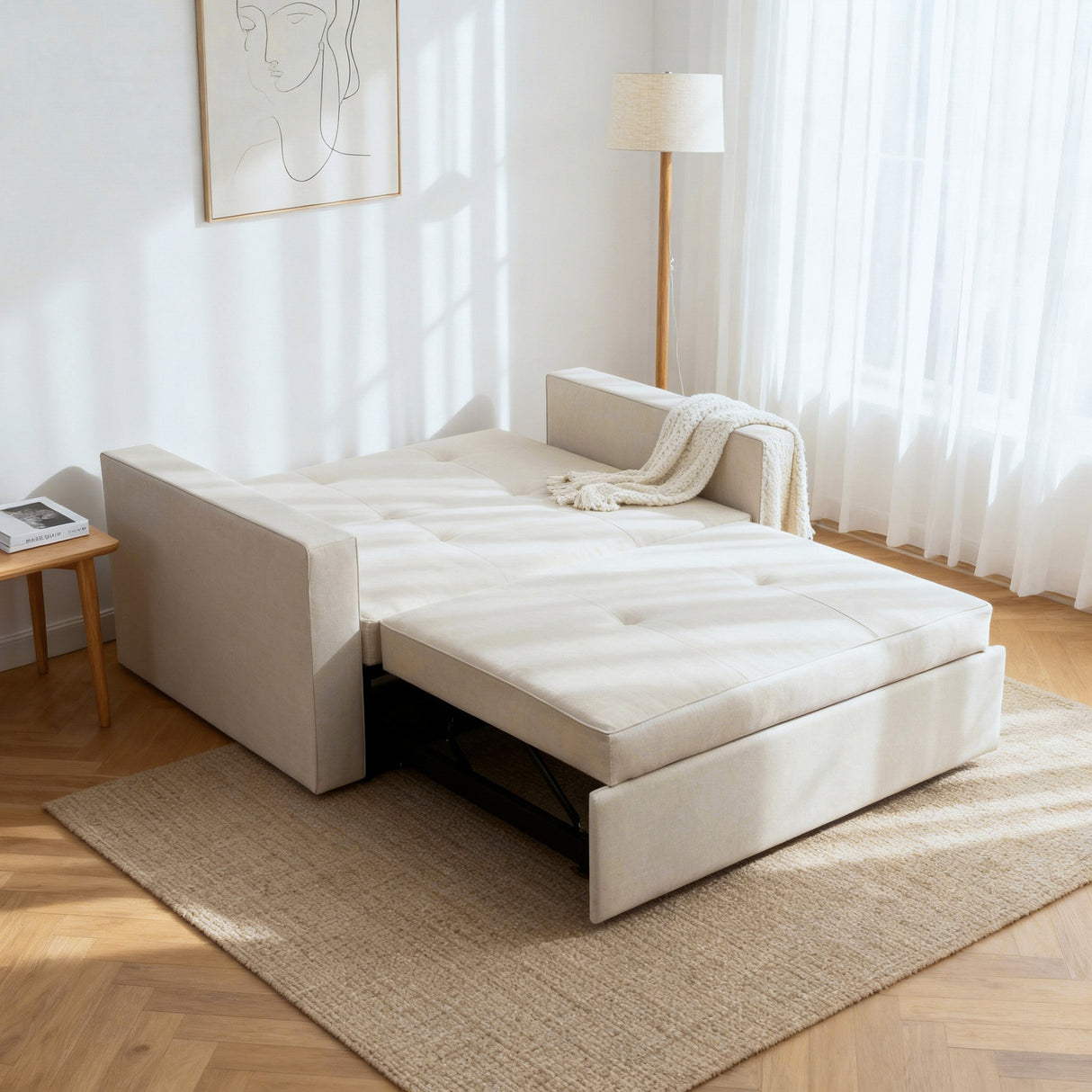 Troy - Pull Out Sofa Bed - Double Sofa Bed - 2 Seater