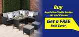 Thalia Rattan 8-Seater Corner Dining Sofa with Glass Table