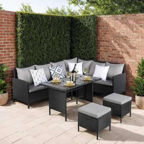 Thalia - Rattan Corner Sofa Set - 8 Seats