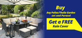 Thalia Corner Sofa Set - Glass Top with Extra Cushions