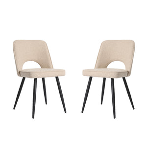 Thetis Boucle - x2 Dining Chairs 