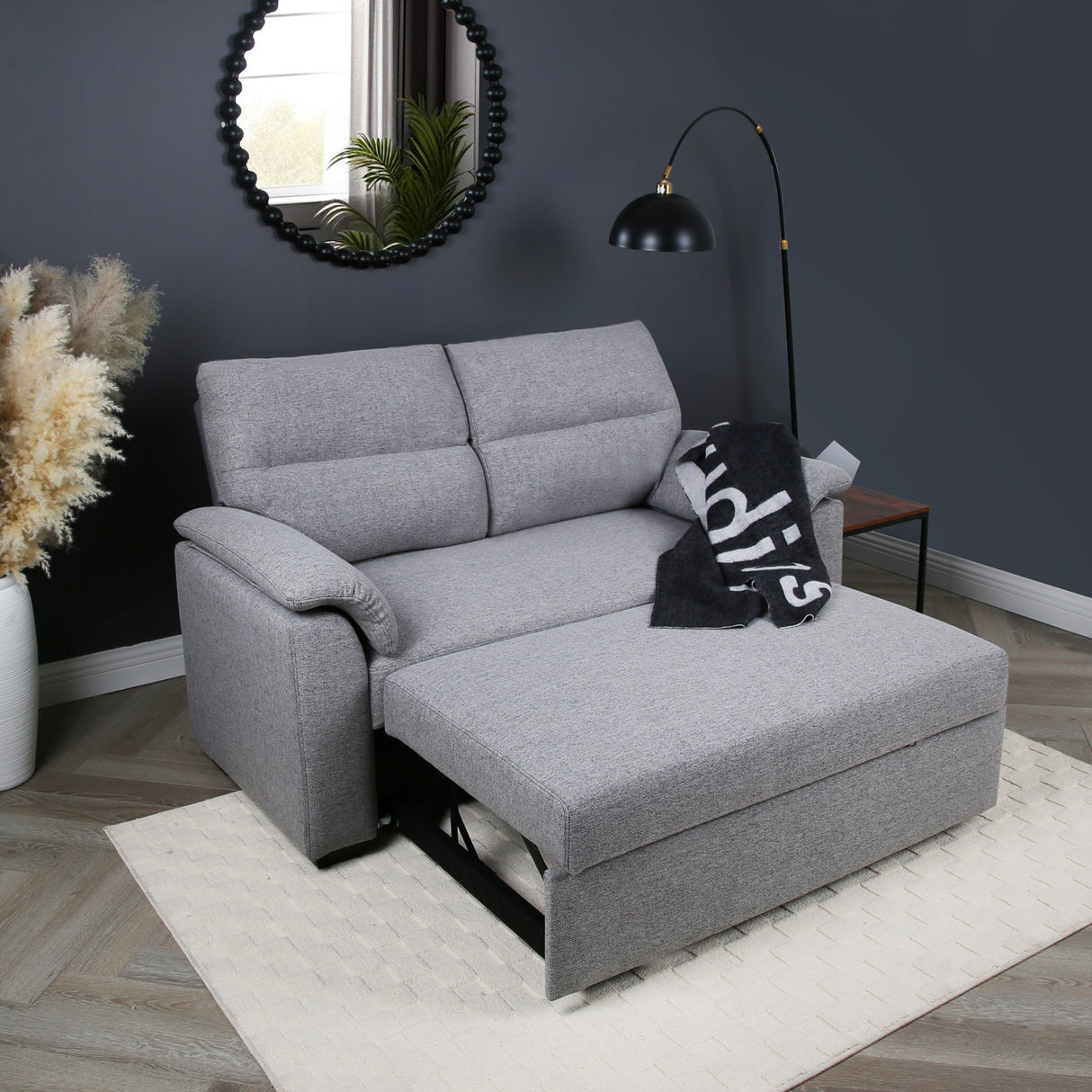 Tivoli - 2 Seater Pull-out Sofa Bed in Soft Woven Fabric