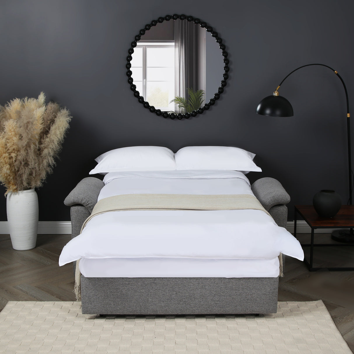 Tivoli - 2 Seater Pull-out Sofa Bed in Soft Woven Fabric