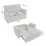 Tivoli - 2 Seater Pull-out Sofa Bed in Soft Woven Fabric