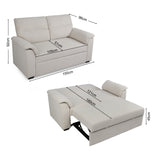 Tivoli - 2 Seater Pull-out Sofa Bed in Soft Woven Fabric