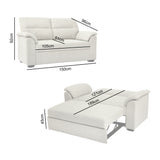 Tivoli - 2 Seater Pull-out Sofa Bed in Luxury Boucle Woven Fabric