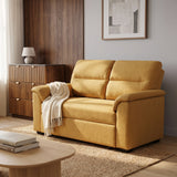 Tivoli 2 Seater Pull Out Sofa Bed Mustard Yellow