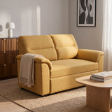 Tivoli 2 Seater Pull Out Sofa Bed Mustard Yellow