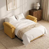 Tivoli 2 Seater Pull Out Sofa Bed Mustard Yellow