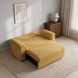 Tivoli 2 Seater Pull Out Sofa Bed Mustard Yellow