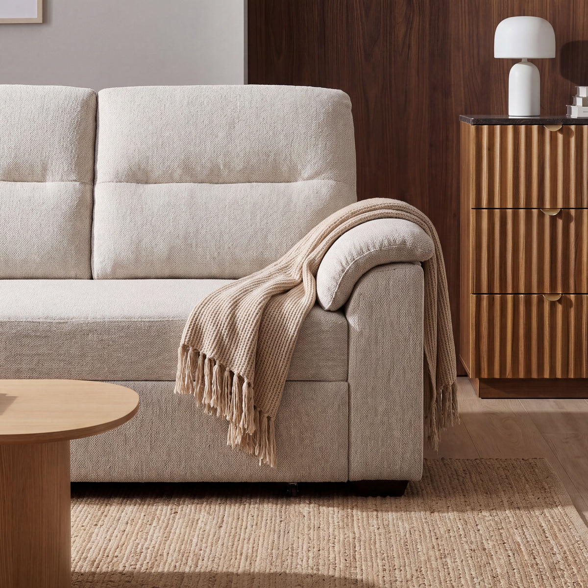 Tivoli 2 Seater Pull Out Sofa Bed Sand