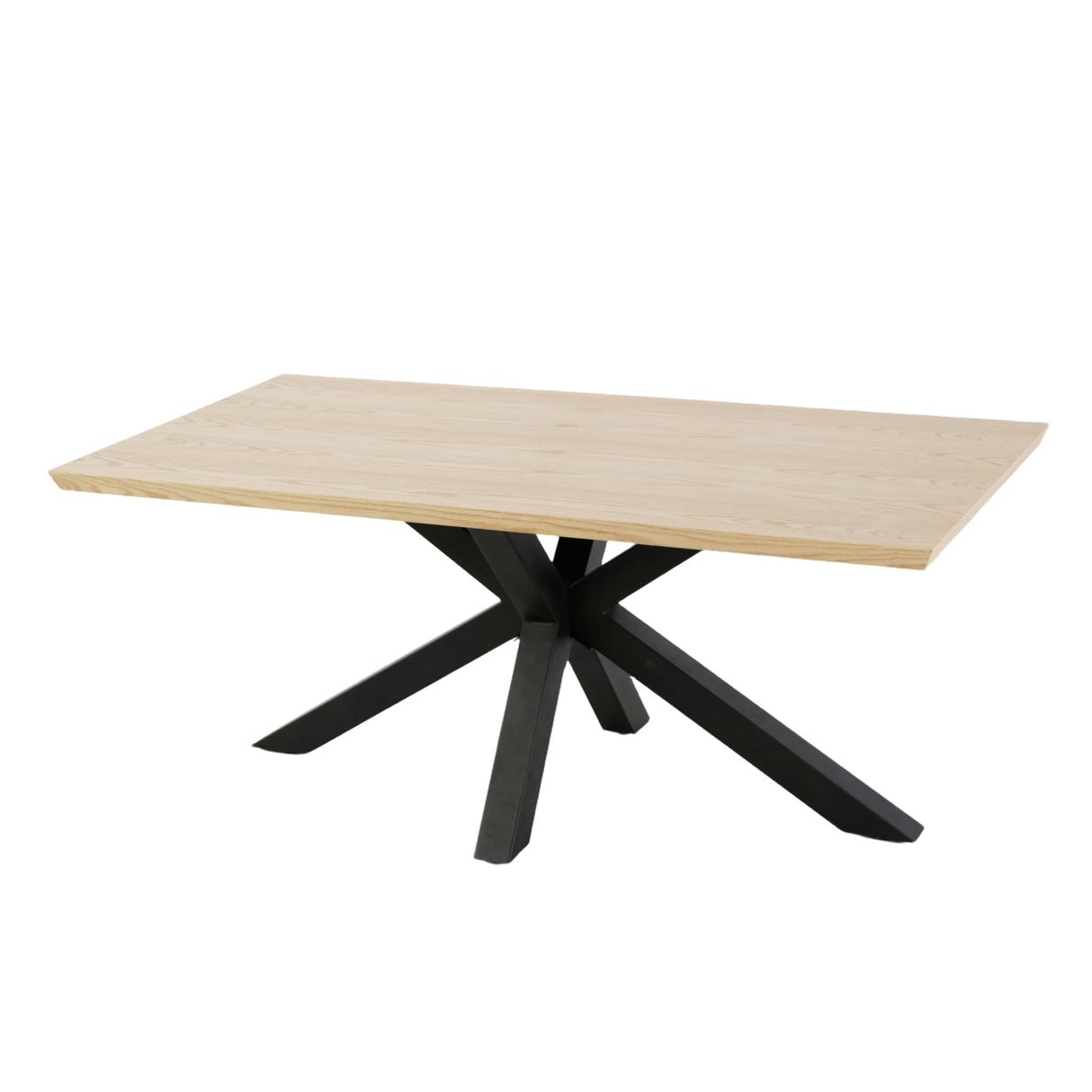 Triton - Oak Effect Rectangular Dining Table – 6 Seater (180 × 95 cm)