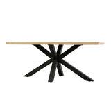 Triton - Oak Effect Rectangular Dining Table – 6 Seater (180 × 95 cm)