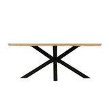 Triton - Oak Effect Rectangular Dining Table – 6 Seater (180 × 95 cm)