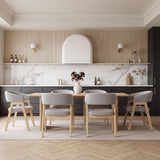 Viola Set of 2 Beige Fabric Dining Chairs