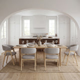 Viola Set of 2 Beige Fabric Dining Chairs
