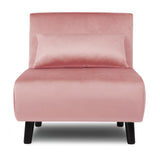 Aurora - Single Bed Chair Sofa in Velvet - 1 Seater