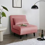 Aurora - Single Bed Chair Sofa in Velvet - 1 Seater