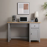 Wiltshire - Office Desk with Storage - Grey