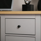 Wiltshire - Office Desk with Storage - Grey