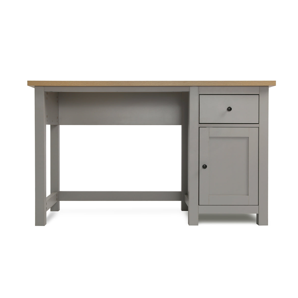 Wiltshire - Office Desk with Storage - Grey