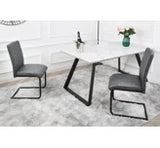 Nestor - Pair of Industrial Dining Chairs - Brown