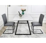 Nestor - Pair of Industrial Dining Chairs - Brown