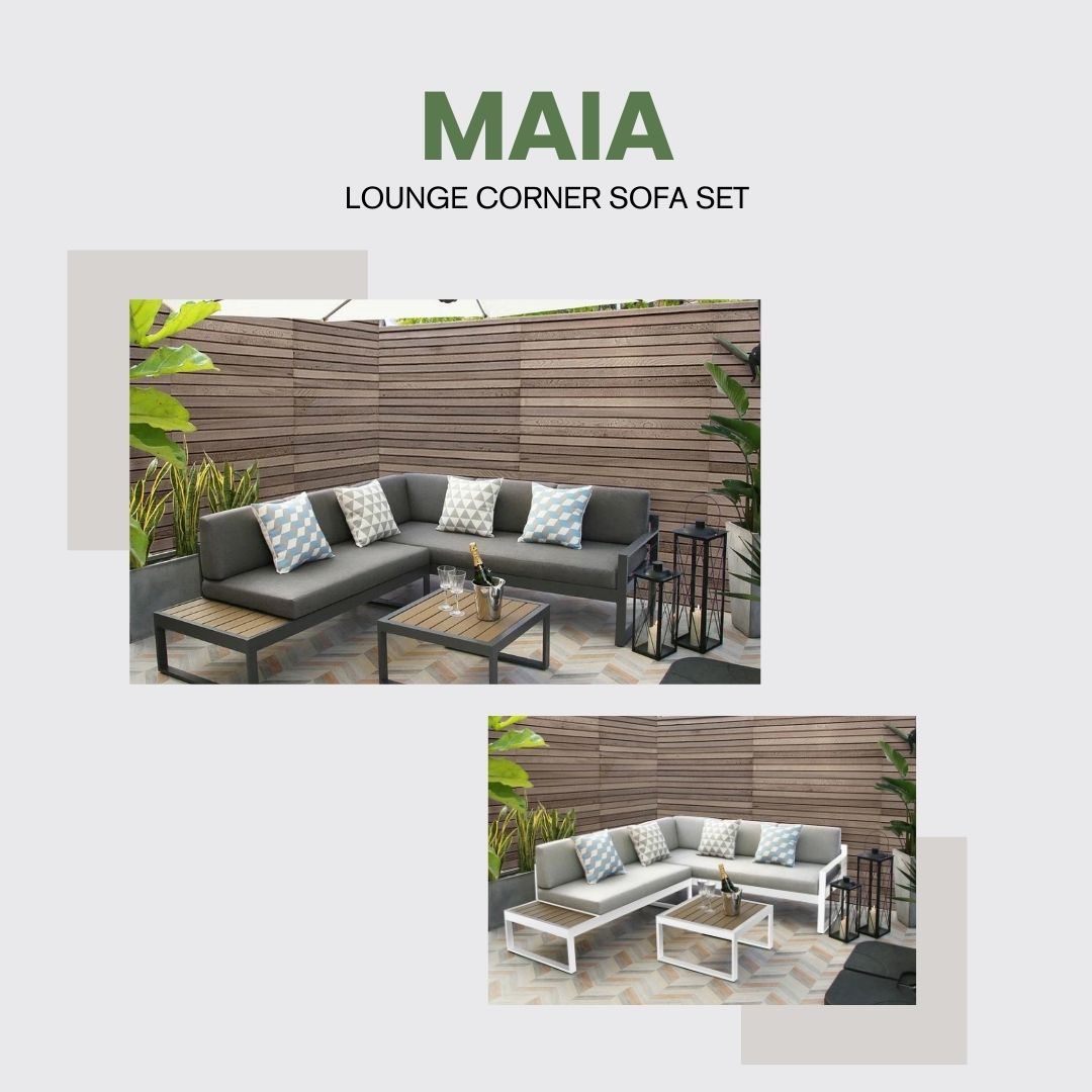 Maia - Lounge Corner Sofa Set - Interchangeable Modular Sofa - 5 Seats