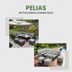 Pelias - Rattan Corner Sofa & Dining Set - 8 Seater