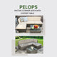 Pelops - Rattan Corner Sofa with Coffee Table - 4 Seater