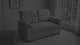 Tivoli - 2 Seater Pull-out Sofa Bed in Soft Linen Fabric