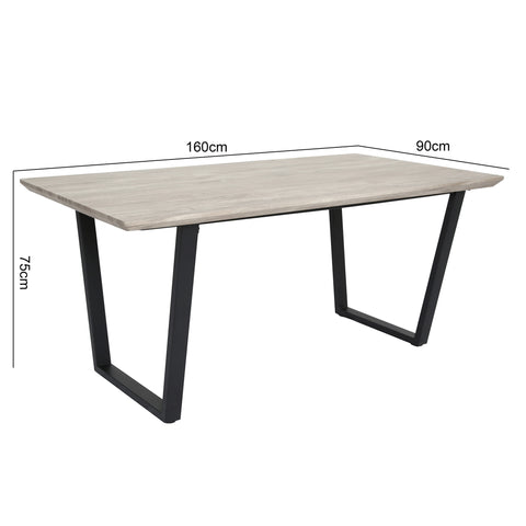 ATLAS - Modern Dining Table - 160x90cm