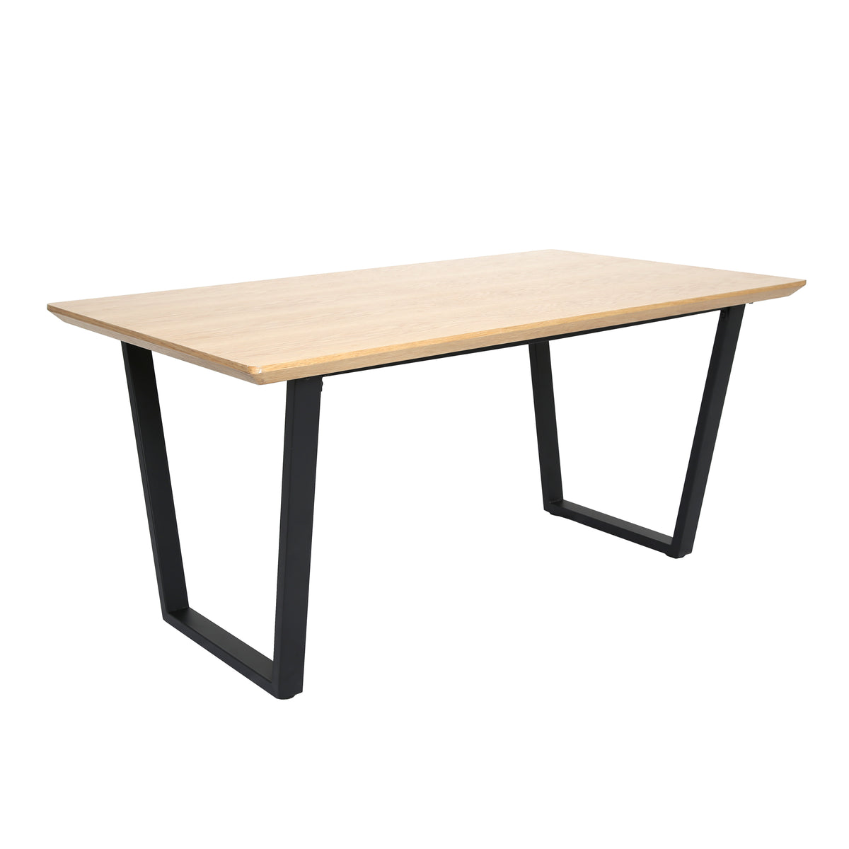 ATLAS - Modern Dining Table - 160x90cm - Oak Veneer 