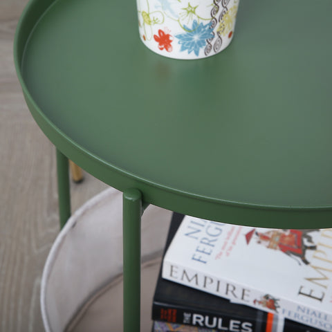 Bakewell - Side Coffee Table - (Black, White, Green)