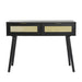 Craven - Console table with Cane Front - Black