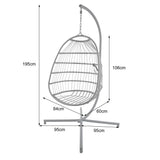 Chiron - Hanging Egg Chair in Rattan