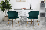 Mill - Velvet Dining Chair - Set of 2 - (Green, Grey, Pink, Teal)