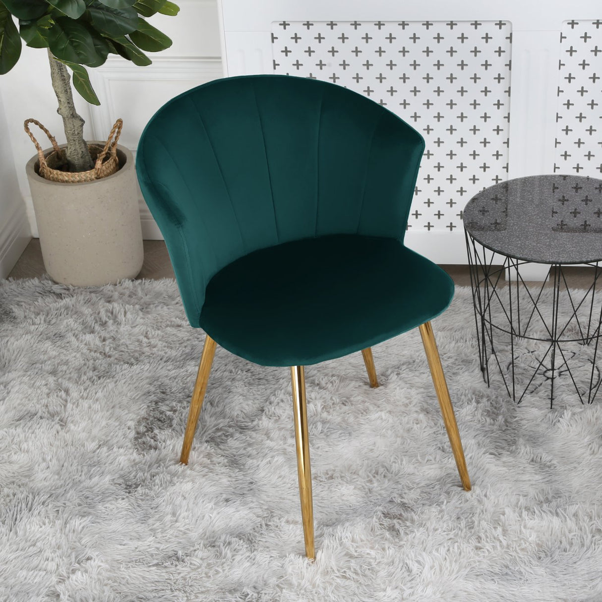 Mill - Velvet Dining Chair - Set of 2 - (Green, Grey, Pink, Teal)