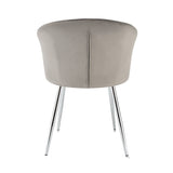 Mill - Velvet Dining Chair - Set of 2 - (Green, Grey, Pink, Teal)