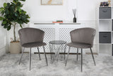 Mill - Velvet Dining Chair - Set of 2 - (Green, Grey, Pink, Teal)