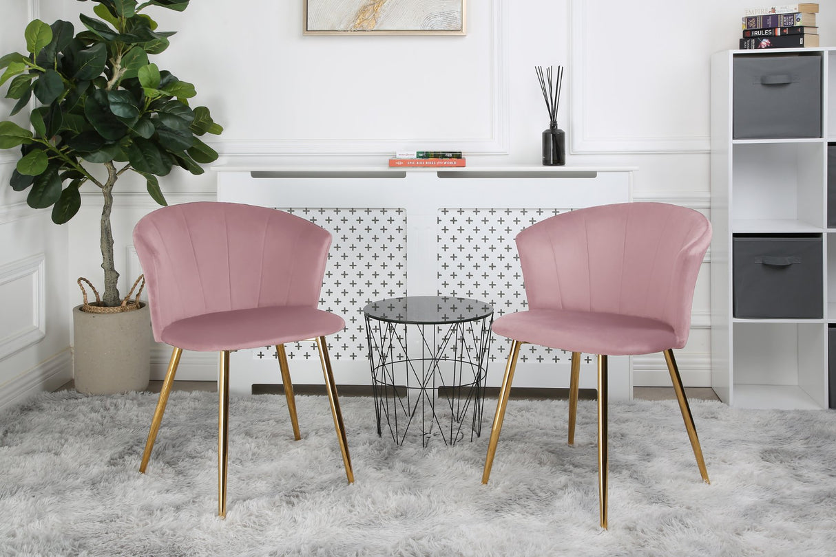 Mill - Velvet Dining Chair - Set of 2 - (Green, Grey, Pink, Teal)