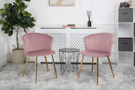 Mill - Velvet Dining Chair - Set of 2 - (Green, Grey, Pink, Teal)