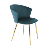 Mill - Velvet Dining Chair - Set of 2 - (Green, Grey, Pink, Teal)
