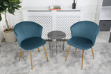 Mill - Velvet Dining Chair - Set of 2 - (Green, Grey, Pink, Teal)